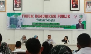 Dalam Upaya Mempercepat Pelayanan Publik di Rumah Sakit Umum Daerah Kabupaten Rokan Hulu, Pihak Rumah Sakit Menggelar Forum Konsultasi Publik (FKP)