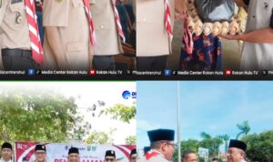 Bupati Anton Buka Bulan Bakti Pramuka 2026, Rohul Lepas 48 Kontingen Jambore Nasional ke Cibubur