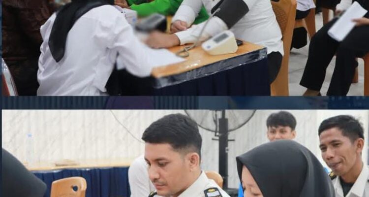 Lapas Kelas IIB Pasir Pangarayan Gelar Pemeriksaan Kesehatan Gratis Bagi Pegawai dan Warga Binaan