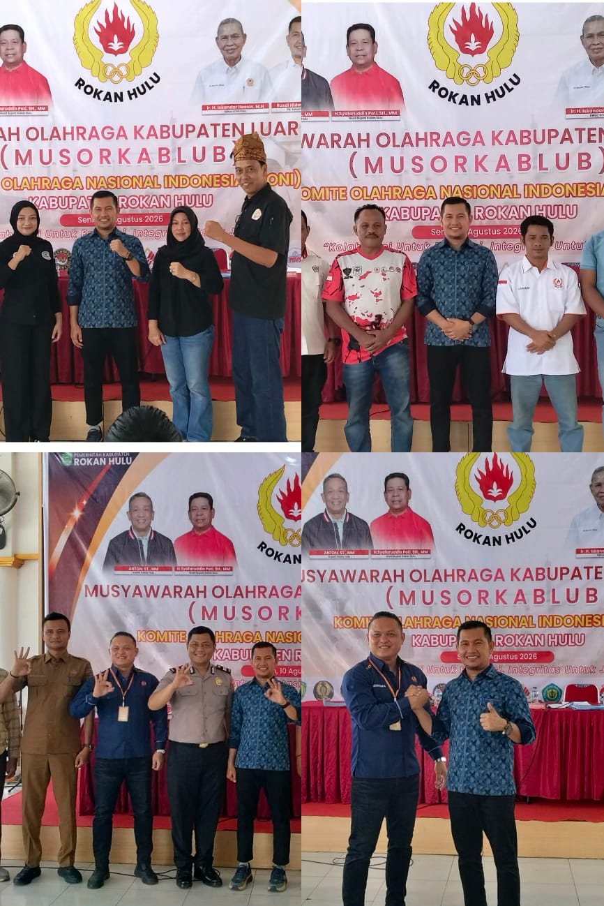 Rusdi Hidayatullah Terpilih sebagai Ketua KONI Rohul Periode 2026–2029