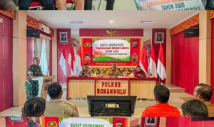 Gelar Rakor Bersama Polres Rohul, Bupati Perintahkan Pembentukan Satgas Karhutla di Wilayah Rawan, 171 Hotspot Terdeteksi